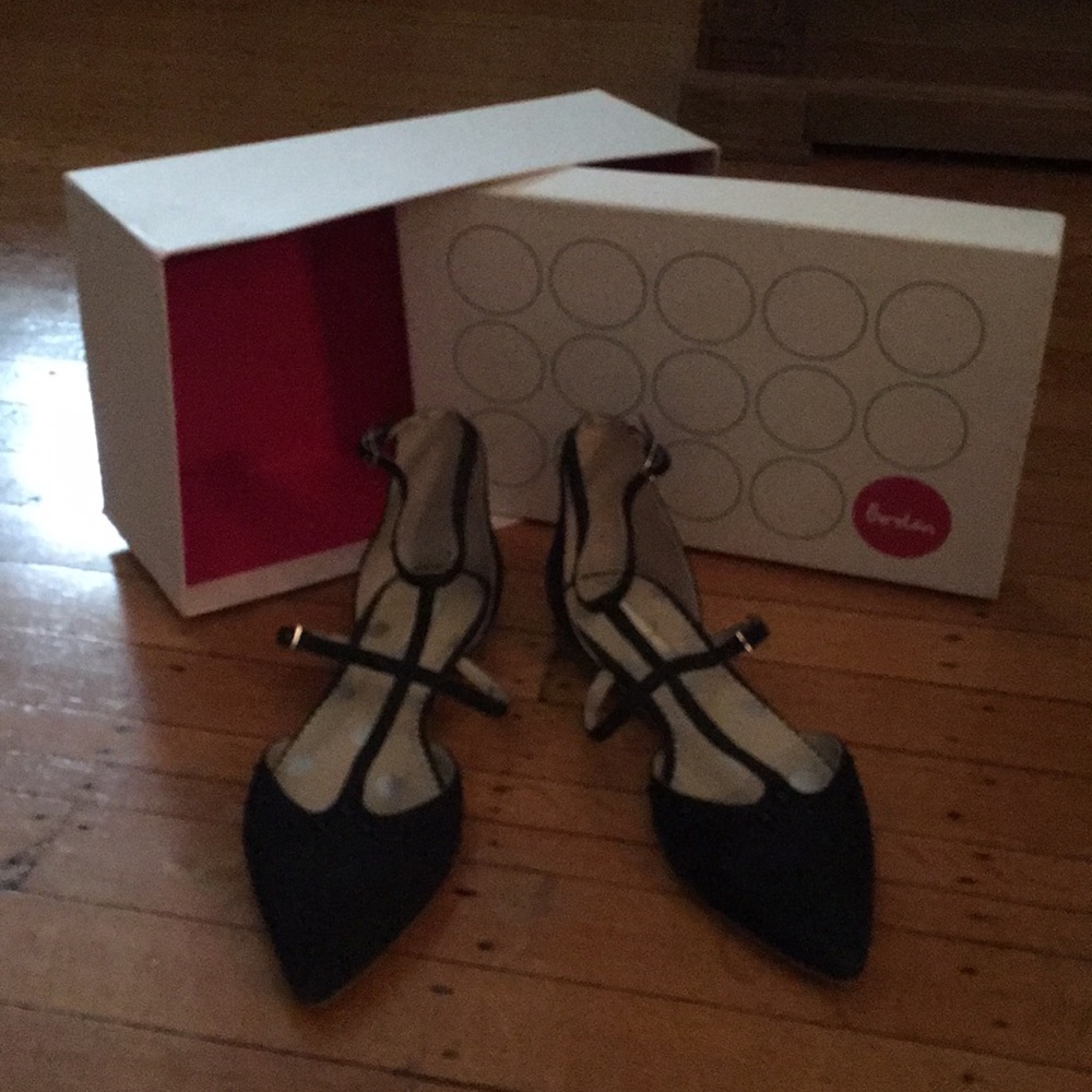 Boden Studded Flats, Midnight Navy - worn twice